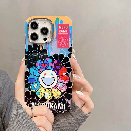 アイフォーン15 ultra murakami sunflower風 携帯ケース 