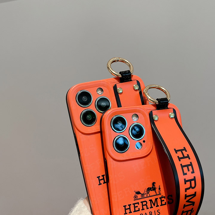 Hermes iPhone 14pro max 携帯ケース オレンジ