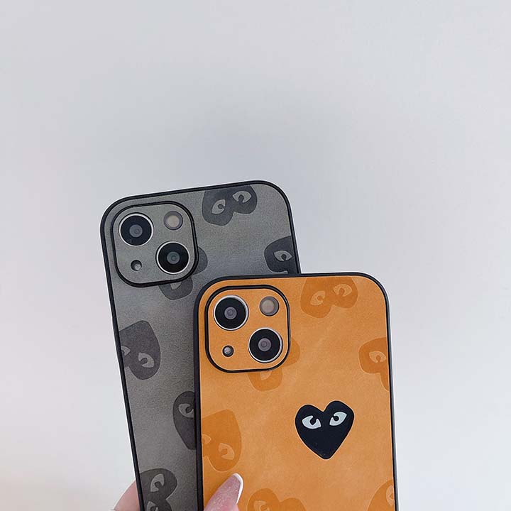 comme des garçons風 スマホケース アイホン12pro 