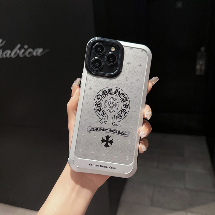 アイフォーン13プロmax chrome hearts風 携帯ケース 